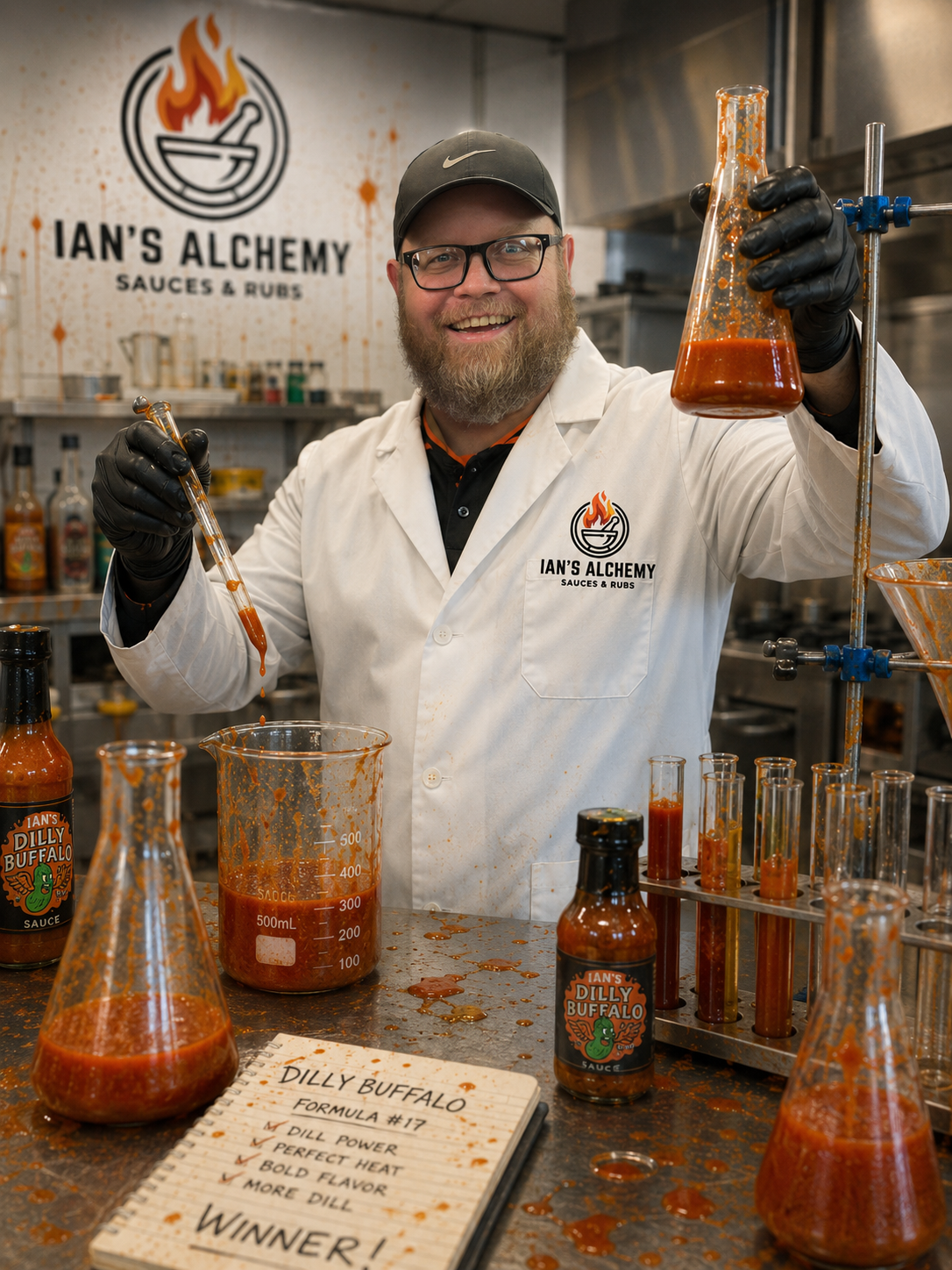 Ian in the sauce lab