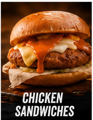 Dilly Buffalo chicken sandwiches